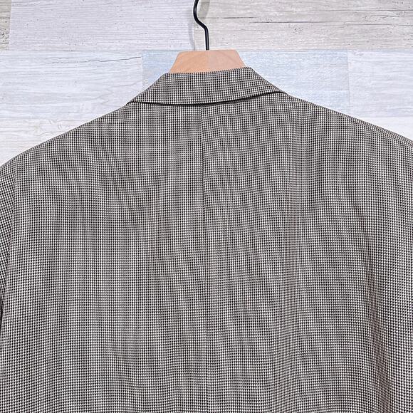 Loro Piana Italy Cremieux Collection Houndstooth Sport Coat Brown Wool Mens 43L - Picture 6 of 9
